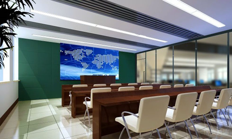 辦公室報(bào)告大廳效果圖