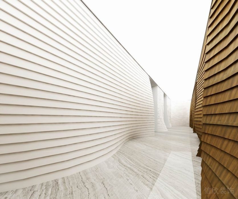 金海岸辦公室裝修-過(guò)道5