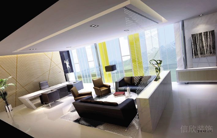 龍華新藝辦公室裝修設計_休息區裝修