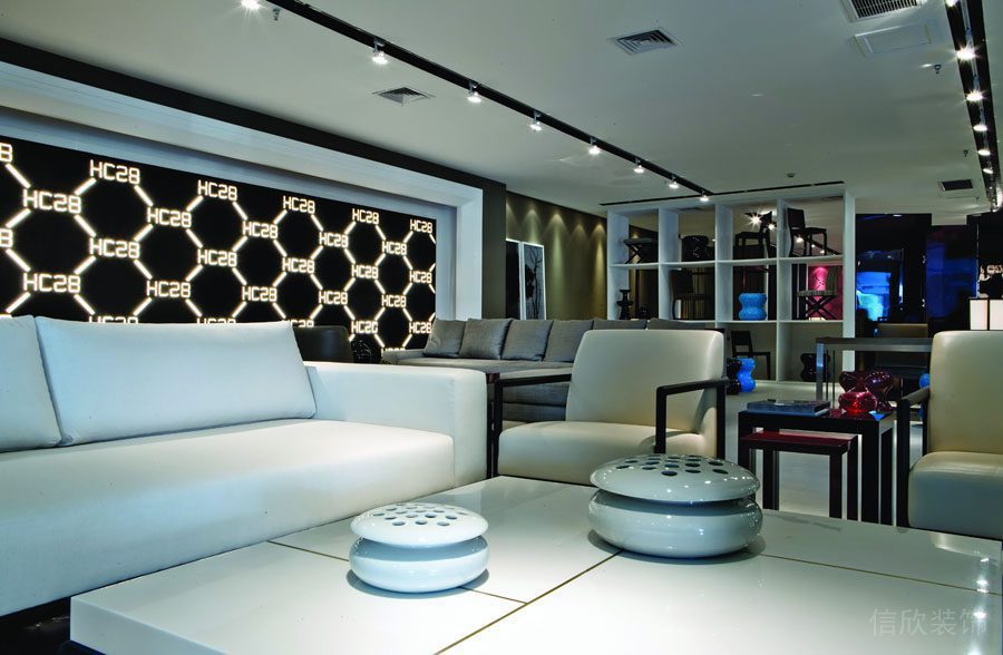 深圳南山鮮色調辦公室裝修_接待區(qū)2