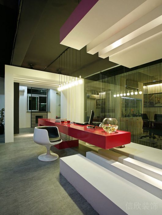 南山科技園現(xiàn)代辦公室裝修設(shè)計(jì)