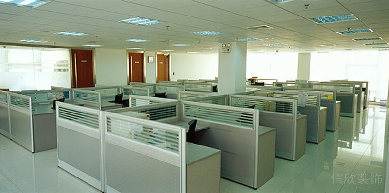 羅湖區暖色調辦公室裝修_公共辦公區