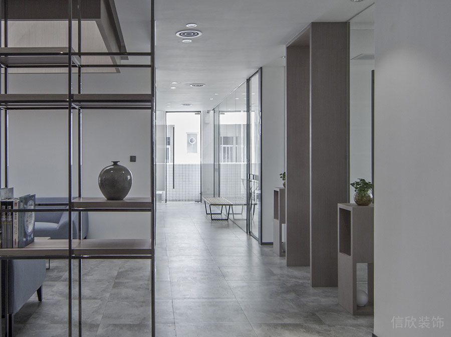 深圳羅湖區(qū)田貝辦公室裝修_過道