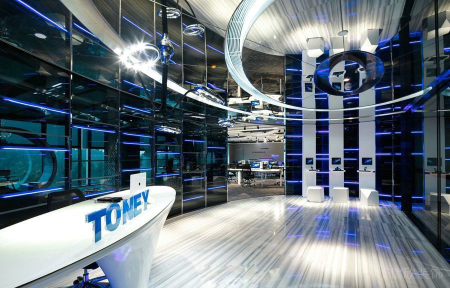 深圳羅湖區(qū)蓮塘深圳辦公室裝修工程_前臺(tái)區(qū)