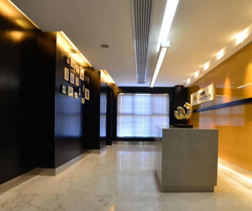 深圳南山科技園辦公室裝修_前臺(tái)區(qū)