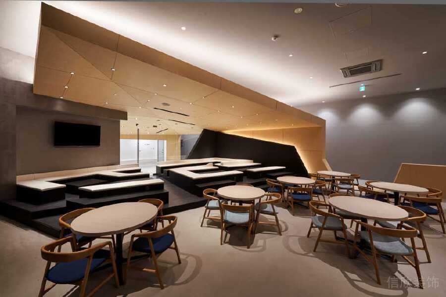 天花墻體一體式裝修設(shè)計圓形會議室辦公室