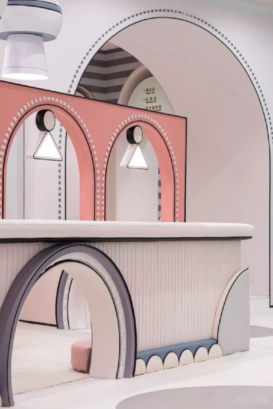 梳妝臺(tái)兒童表演等候區(qū)裝修設(shè)計(jì)效果圖