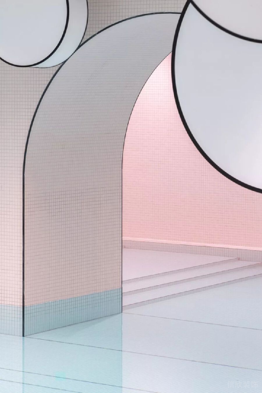 現(xiàn)代游泳池裝修粉色機構(gòu)培訓(xùn)班裝修