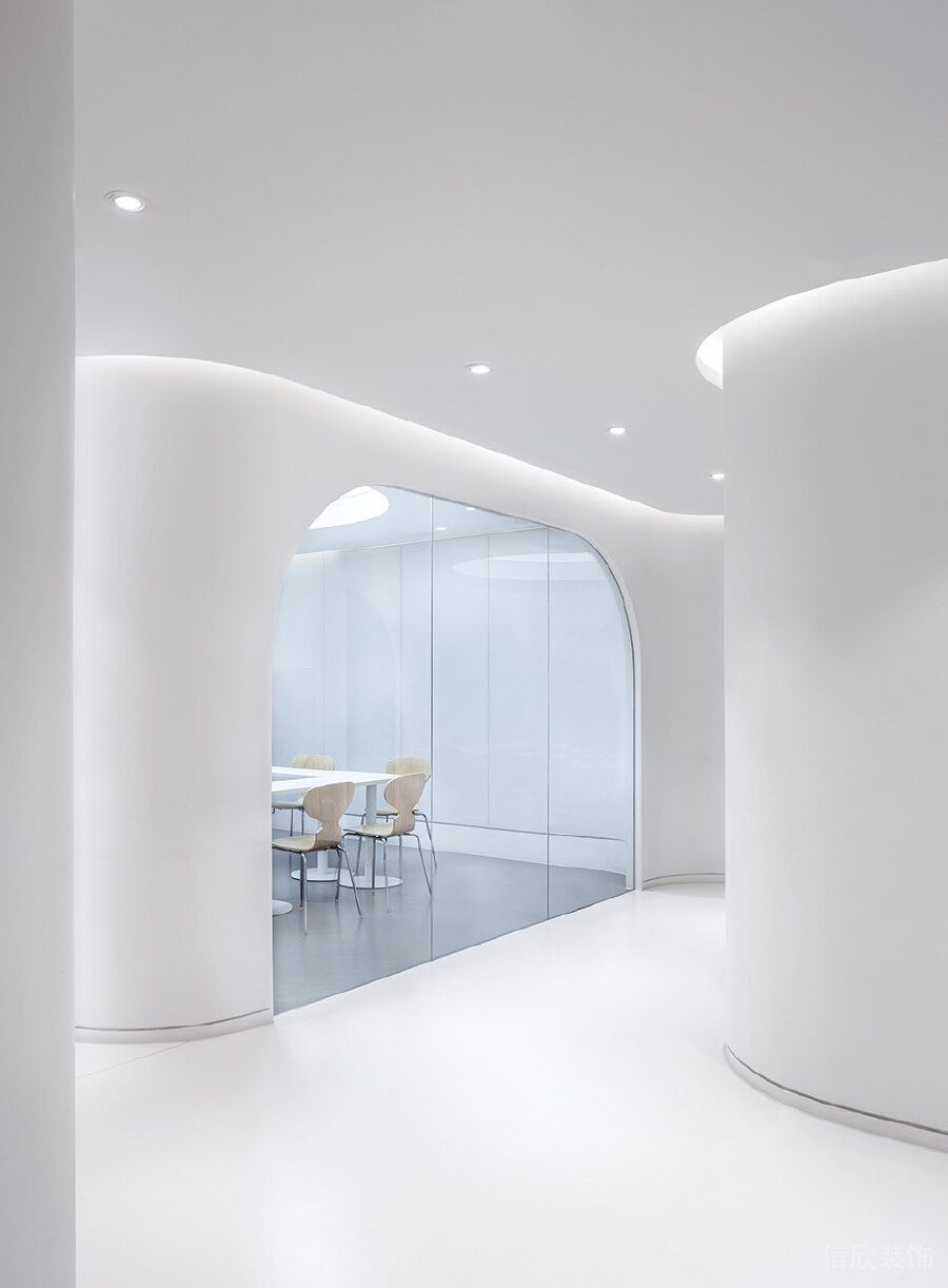 拱形過道裝修設(shè)計機構(gòu)走廊