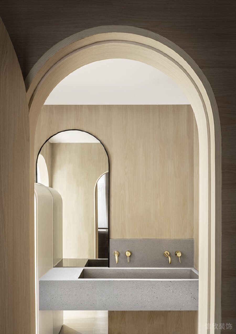 拱形洗手間實(shí)木衛(wèi)生間設(shè)計(jì)圖