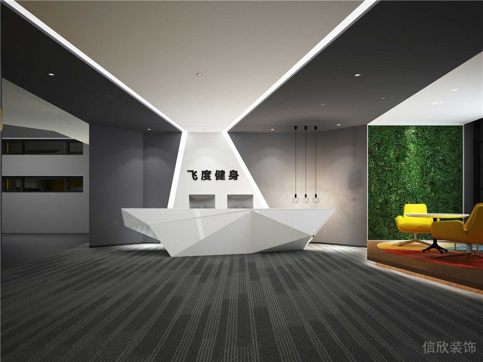 飛度健身房設(shè)計(jì)-前臺(tái)區(qū)