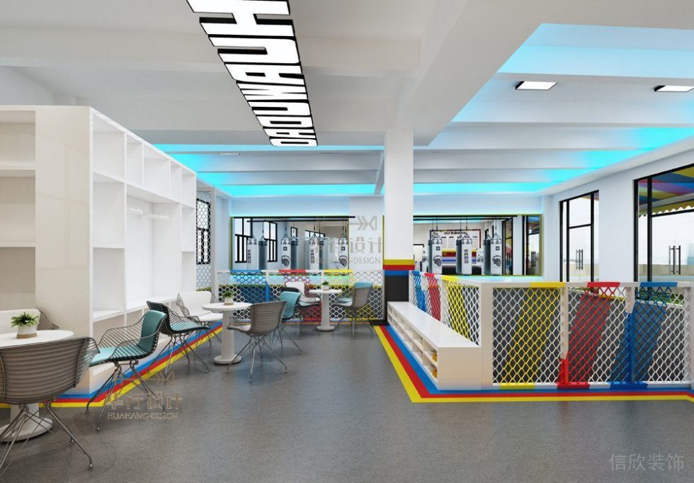 華武道清遠(yuǎn)一店健身房設(shè)計(jì)-休息區(qū)