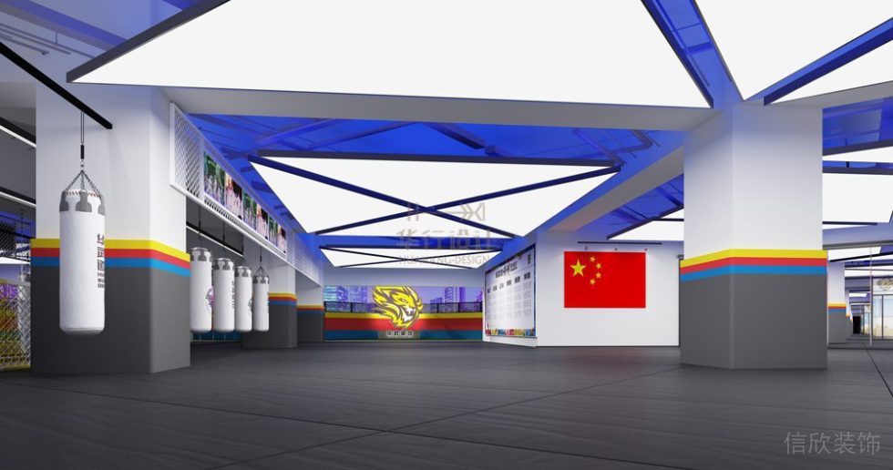 華武道清遠(yuǎn)一店健身房設(shè)計(jì)-沙袋區(qū)