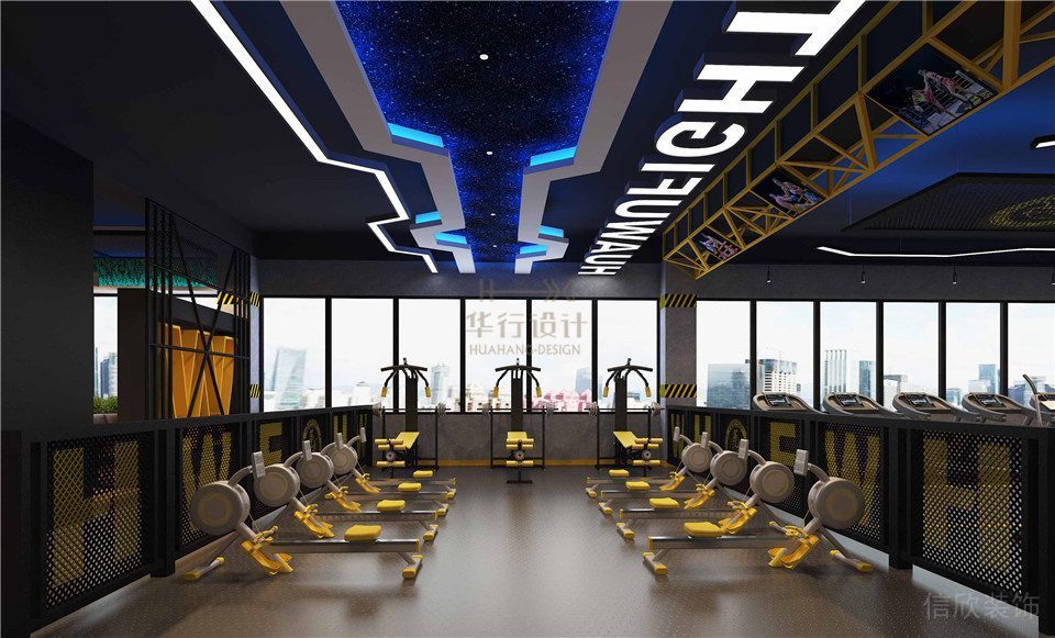 華武決鄭州健身房設計-重量區 華武決鄭州健身房設計-重量區