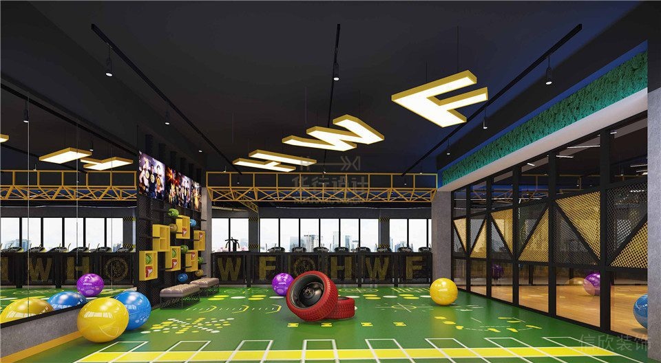 華武決鄭州健身房設計-多功能廳 華武決鄭州健身房設計-多功能廳