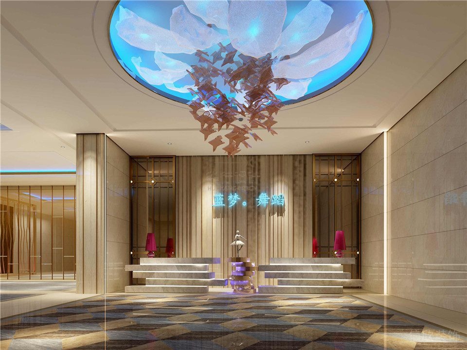 藍夢舞蹈培訓(xùn)教室裝修設(shè)計_前臺區(qū)