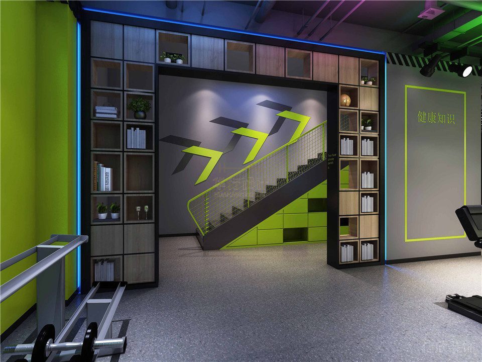 羅力健身會所裝修設(shè)計_樓梯