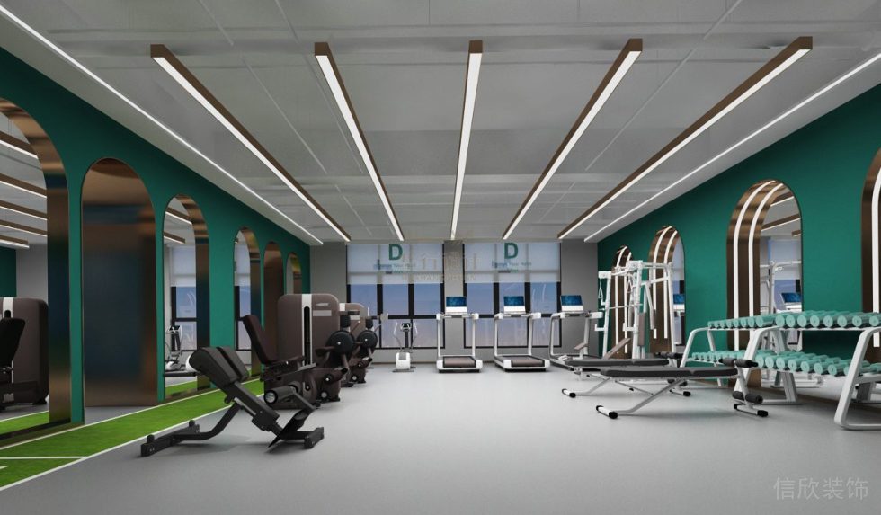 健身房設計深圳南山21DAY健身_健身區(qū)