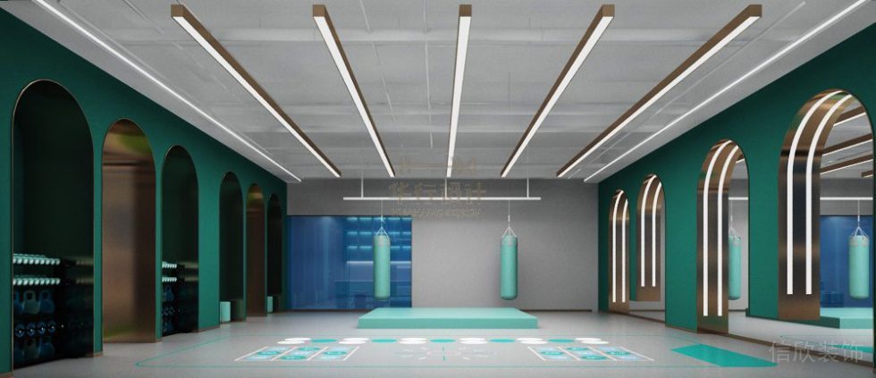 健身房設計深圳南山21DAY健身_沙袋區(qū)