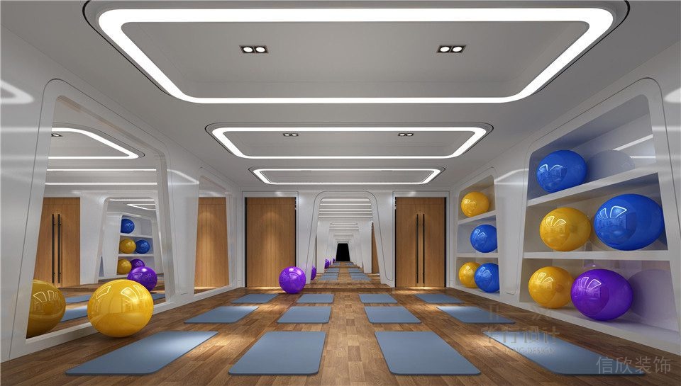 SK瑜伽館裝修設(shè)計(jì)_健身區(qū)