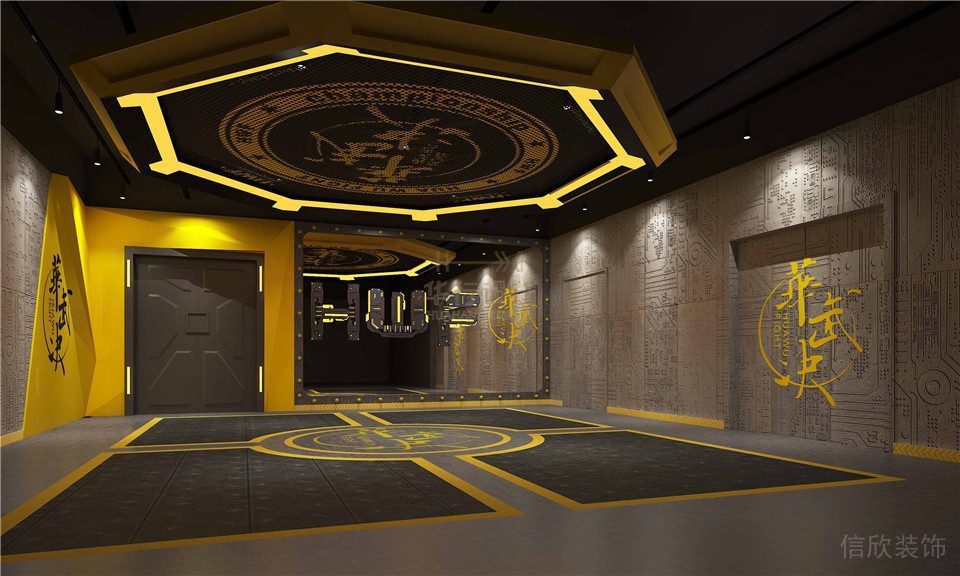 華武決鄭州健身房設計-入口 華武決鄭州健身房設計-入口