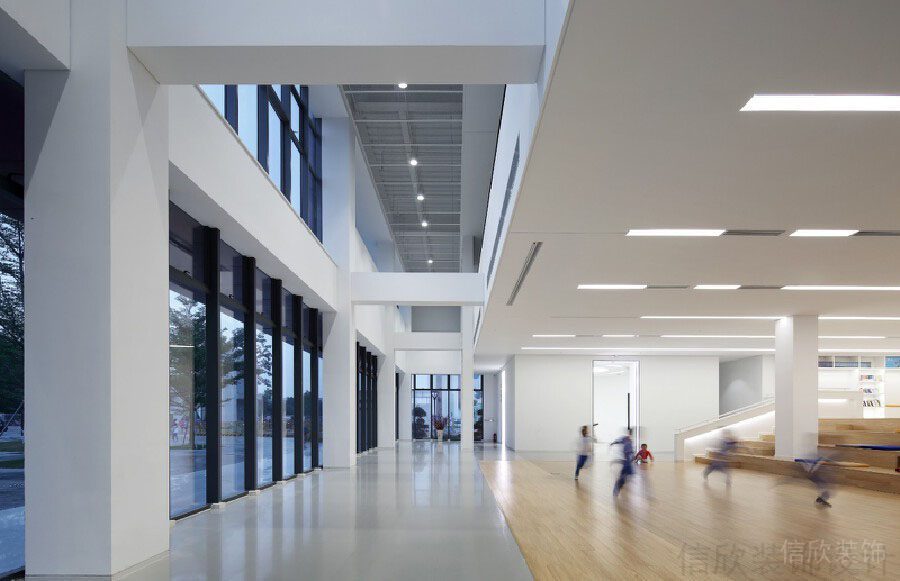 深圳金安外國(guó)語(yǔ)學(xué)校裝修設(shè)計(jì)_信欣幼兒園學(xué)校裝修設(shè)計(jì)