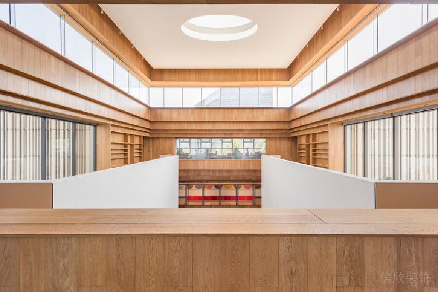 木質天花鏤空設計環形效果圖