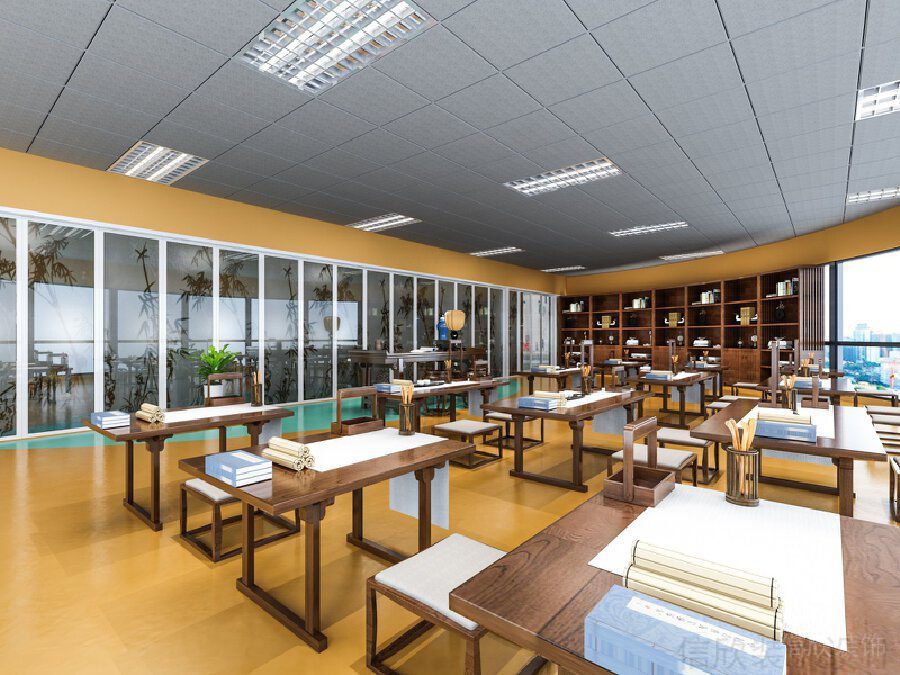 廣州輔導(dǎo)班裝修設(shè)計_信欣幼兒園學(xué)校裝修設(shè)計