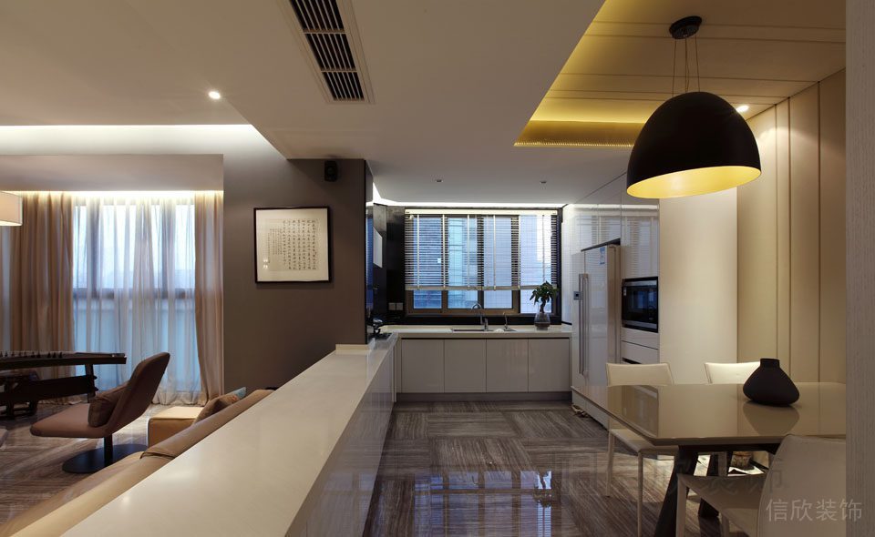 直線半墻設(shè)計(jì)現(xiàn)代大廳設(shè)計(jì)效果圖大理石地板