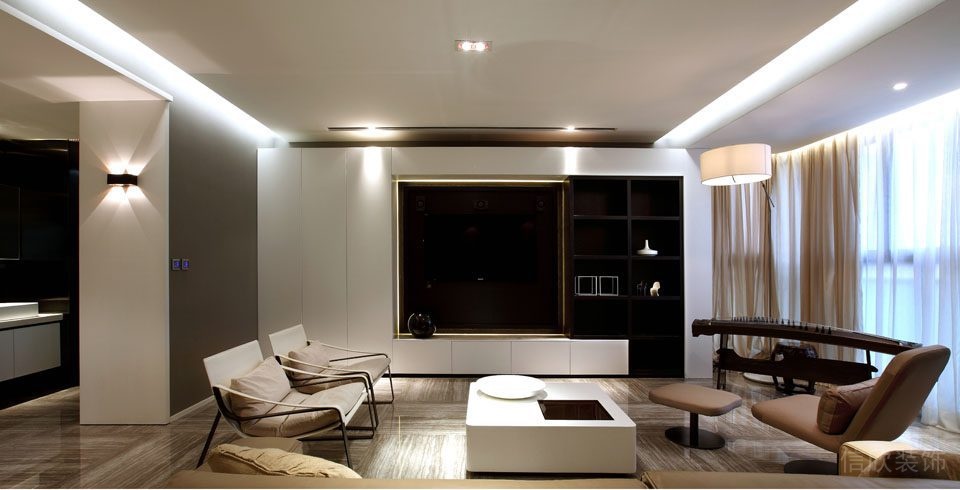 日式簡約創(chuàng)意大理石地板大廳設(shè)計(jì)