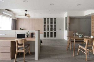 辦公室北歐風職員辦公區(qū)效果圖