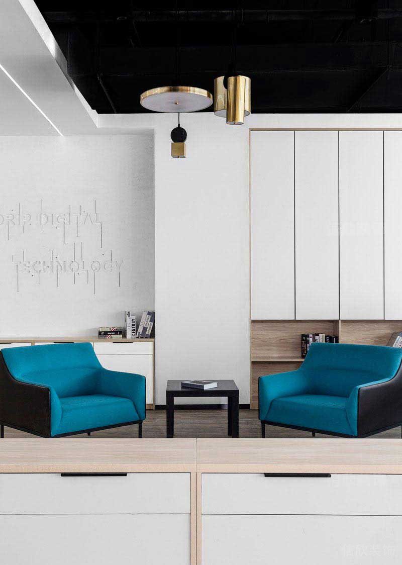 辦公室輕奢風(fēng)休息區(qū)沙發(fā)效果圖