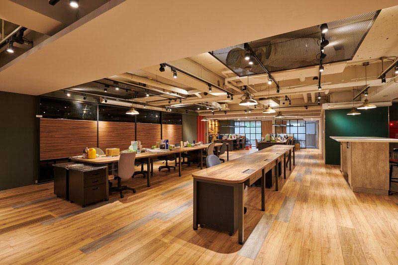 辦公室現代風辦公區效果圖(11)