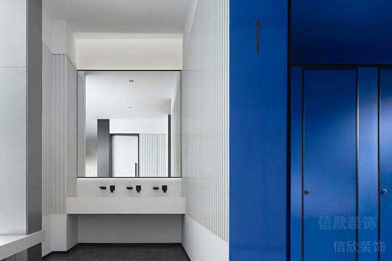 辦公室現(xiàn)代風(fēng)衛(wèi)生間洗手臺(tái)效果圖 (2)