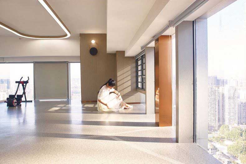 辦公室現(xiàn)代簡約風(fēng)大廳效果圖(5)