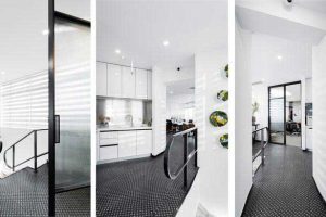 辦公室現代簡約風二層效果圖