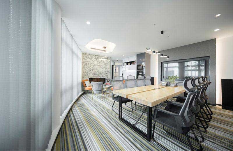 辦公室現(xiàn)代簡約風(fēng)會議室效果圖 (2)