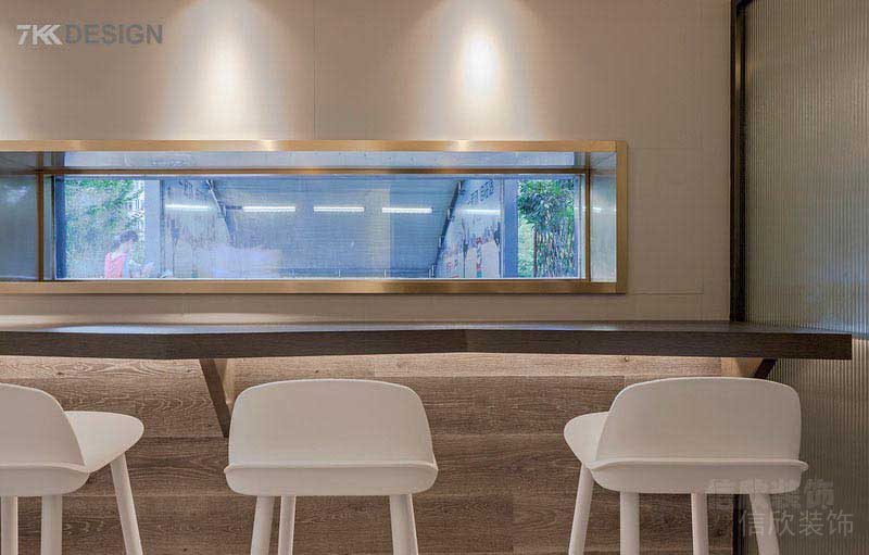 辦公室現(xiàn)代簡約風休息區(qū)木藝吧臺效果圖