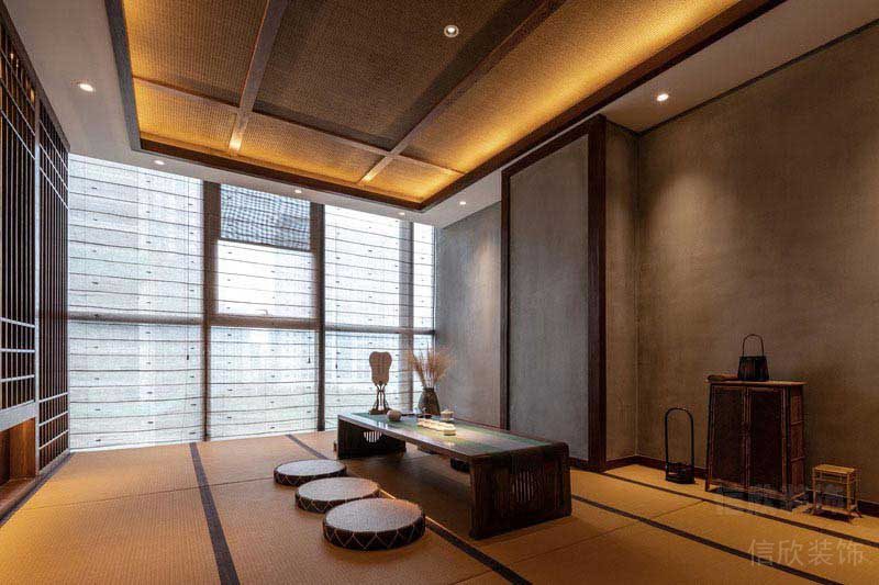 辦公室中式風(fēng)品茗茶室效果圖