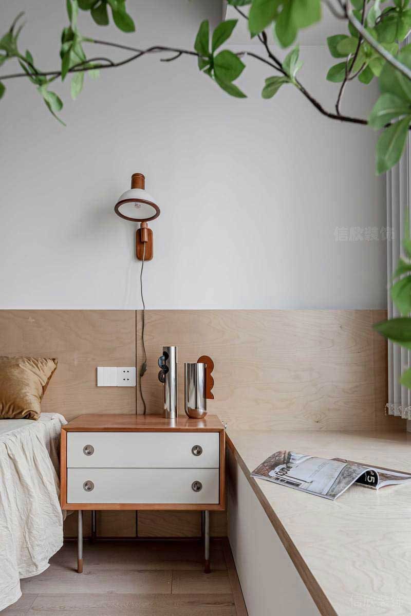 北歐風格家居臥室背景墻