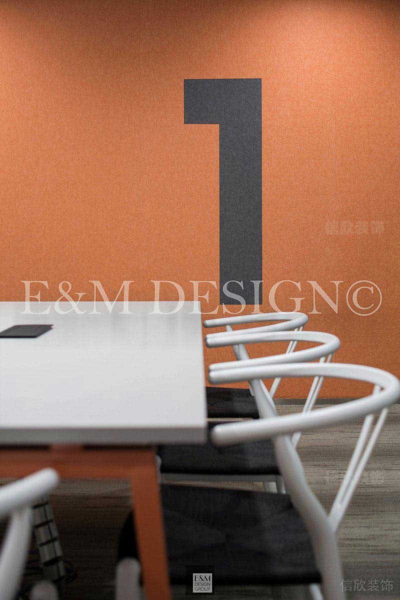 橙色墻面設(shè)計(jì)效果圖