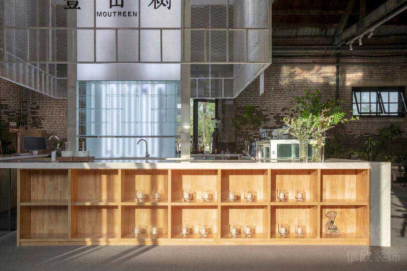 餐廳現(xiàn)代風(fēng)工作吧臺效果圖