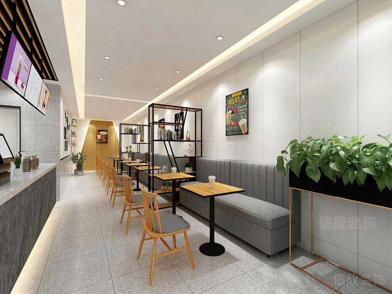 餐廳現(xiàn)代風(fēng)卡座用餐區(qū)效果圖 (2)