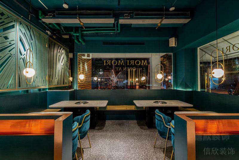 餐廳現(xiàn)代風(fēng)卡座用餐區(qū)效果圖(1)