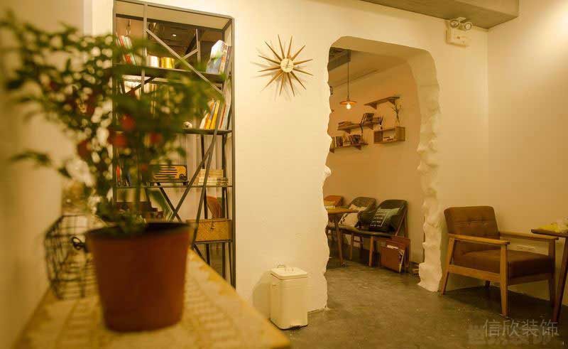 地中海懷舊風(fēng)咖啡廳門洞