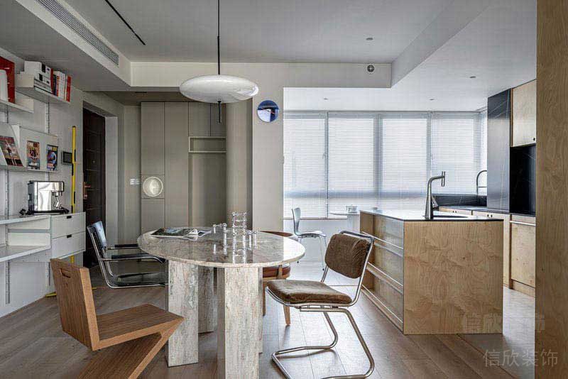 二手房改造北歐風(fēng)餐廳效果圖(1)