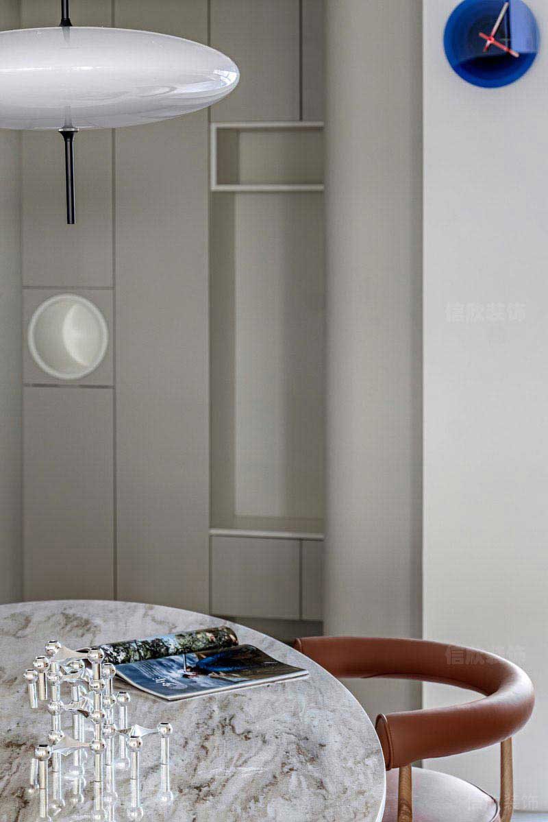 二手房改造現(xiàn)代簡約風餐廳效果圖(2)