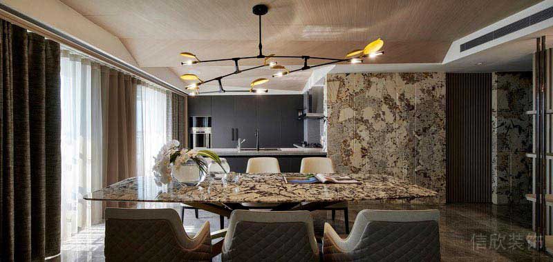 二手房改造現(xiàn)代簡(jiǎn)約風(fēng)餐廳效果圖 (2)