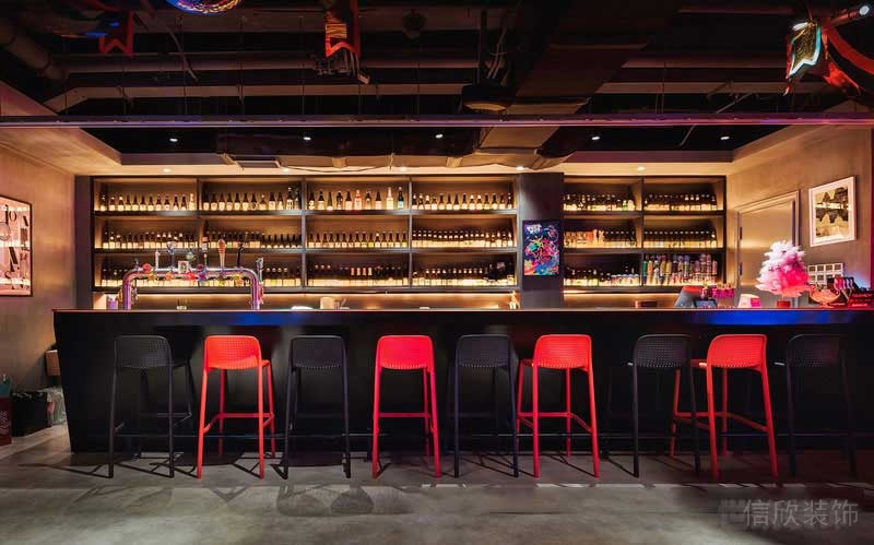 工業風格餐廳吧臺