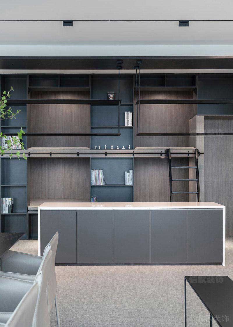 青年旅社多人床位高低床裝修商務(wù)風(fēng)灰色空間的搭配設(shè)計(jì)方案